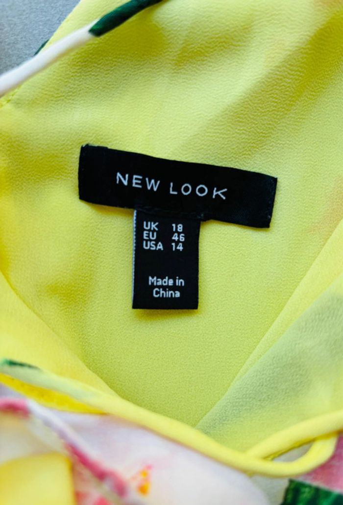 Magnifique robe fleurie jaune New Look neuve - photo numéro 3