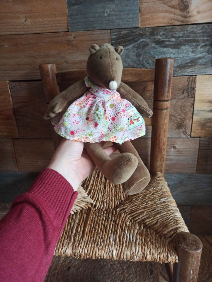 peluche Appoline la taupe moulin roty tbe - photo numéro 4