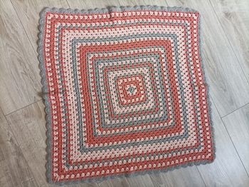 Plaid tapis fait main