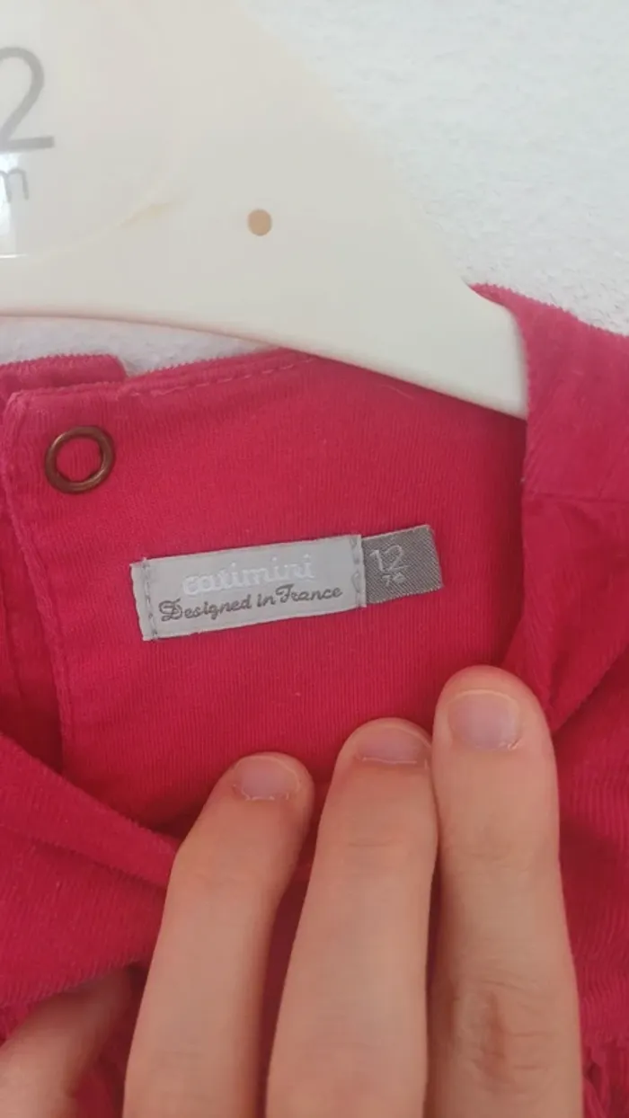 Robe rose catimini 12 mois en très bon état - photo numéro 3