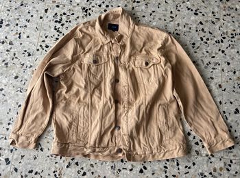 Veste en jean  beige