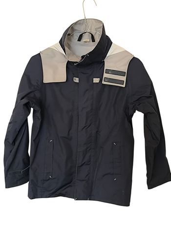 coupe vent imperméable marine et gris 10 ans