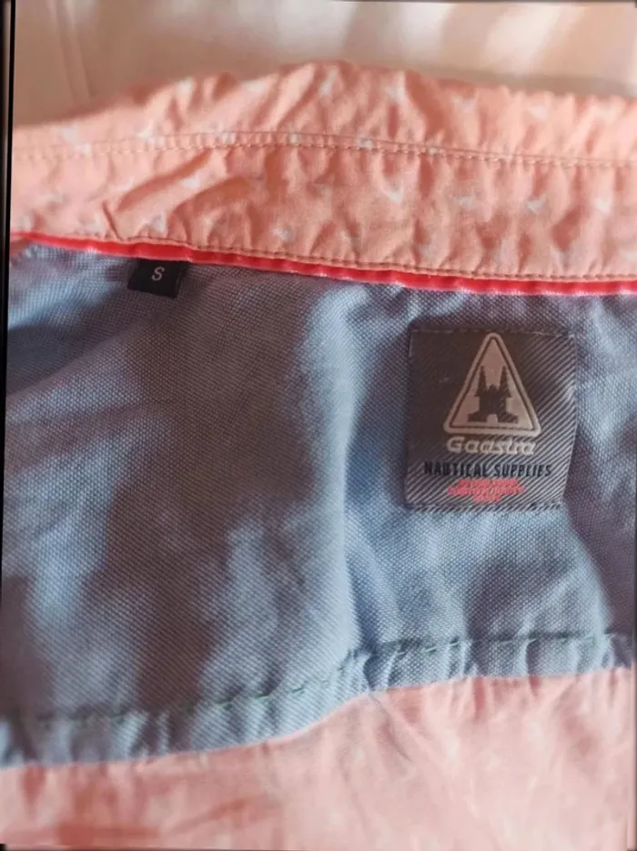 Jolie chemise manches longues saumon Gaastra femme taille 36 - photo numéro 4