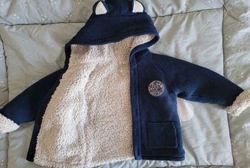 Pull fourré à capuche