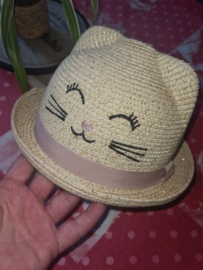 Chapeau fille gemo neuf 47 cm
