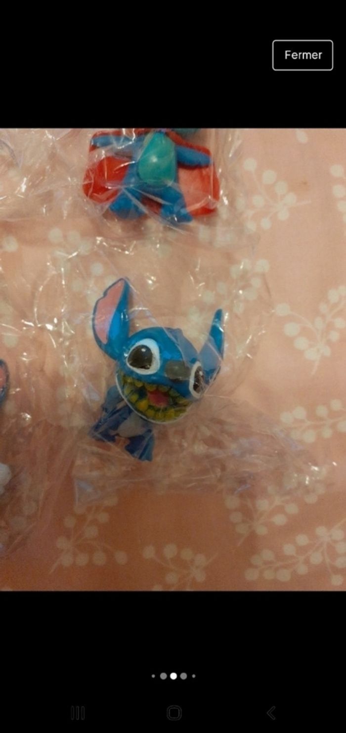 Lot de 5 petites figurines stitch 5 modèles - photo numéro 5