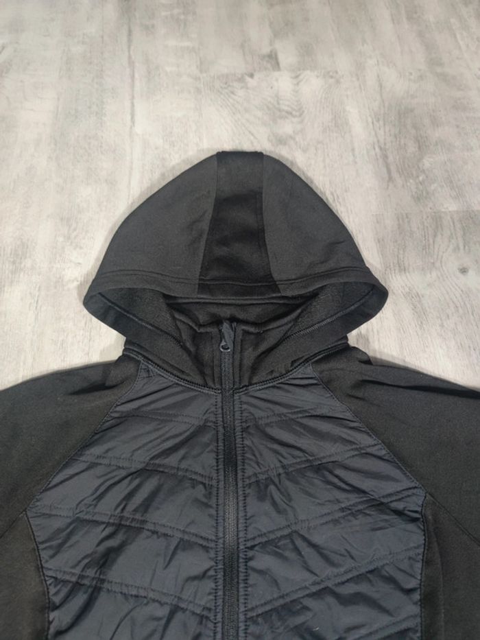 Veste à Capuche Full Zip Fila Sport Noire Logo Brodé Taille XL Femme - photo numéro 2