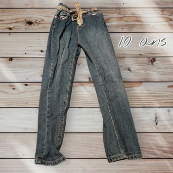 👖💥 Jean Vertbaudet avec ceinture – 10 ans 💥👖