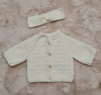 Gilet en laine au crochet