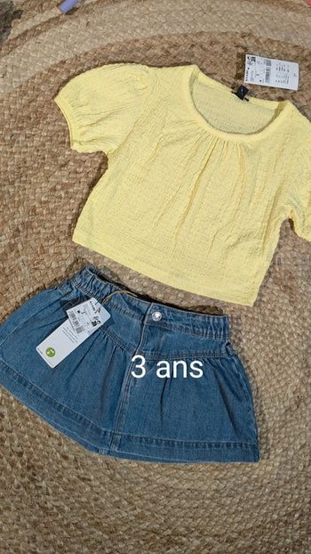 Ensemble été fille neuf - 3 ans