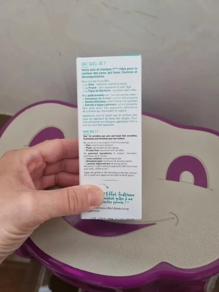 2 en 1 soin et masque pour contour des yeux 1ères rides - photo numéro 3
