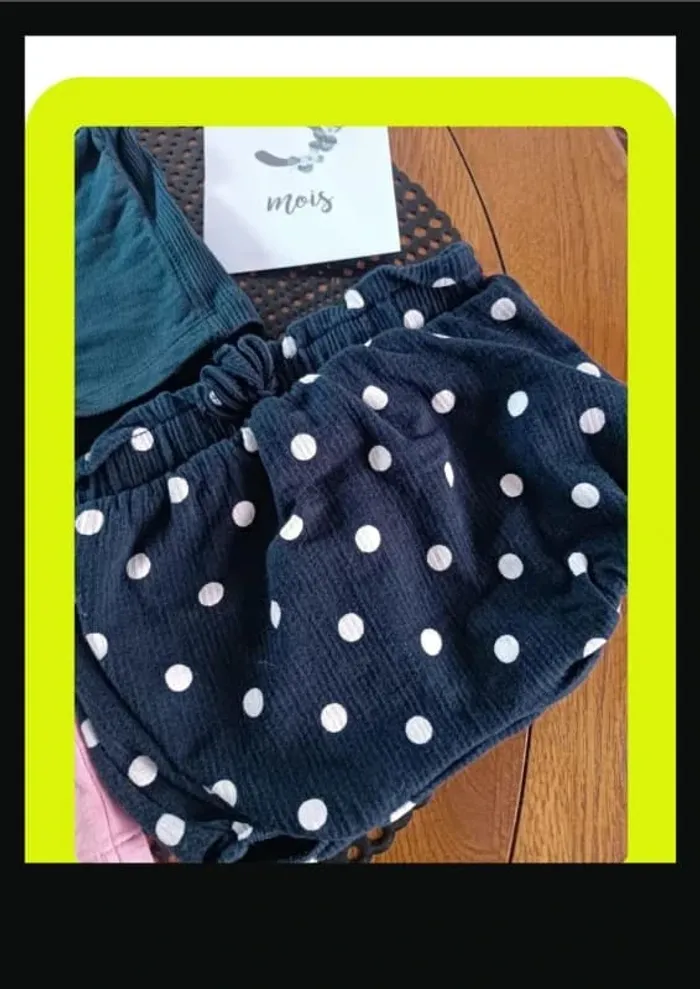 Lot 3 short et bloomer 3 mois - photo numéro 2