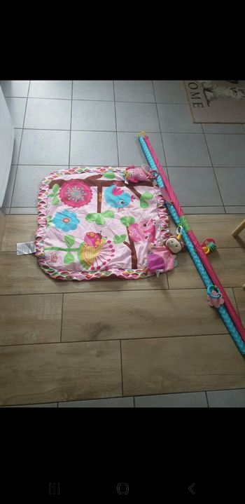 Tapis d'éveil bébé avec arche de jeux