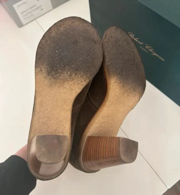 Robert Clergerie, bottines à lacets modèle zaly taille 38 /7 - photo numéro 5