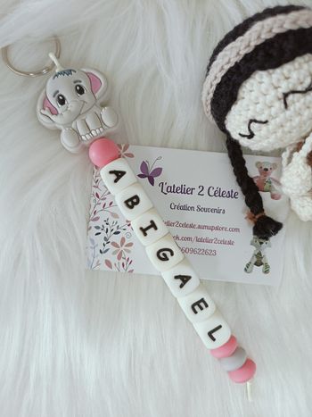 Porte-Clés en silicone Eléphant