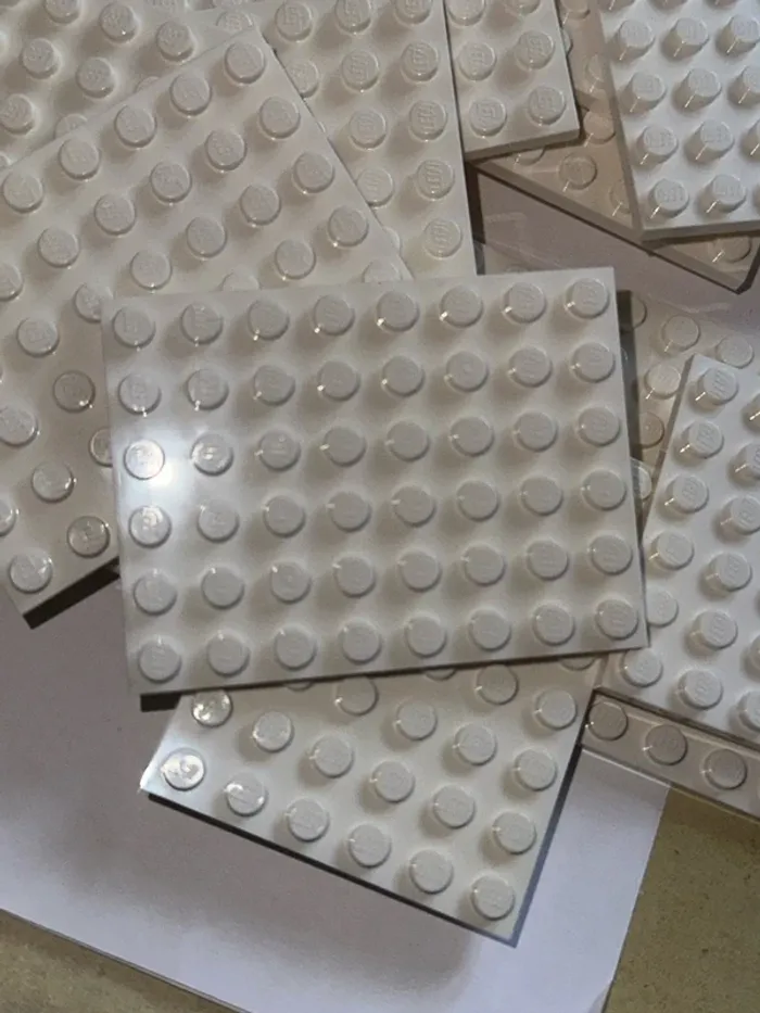 20 Plates Lego 6x8 ref 3036 White - photo numéro 4