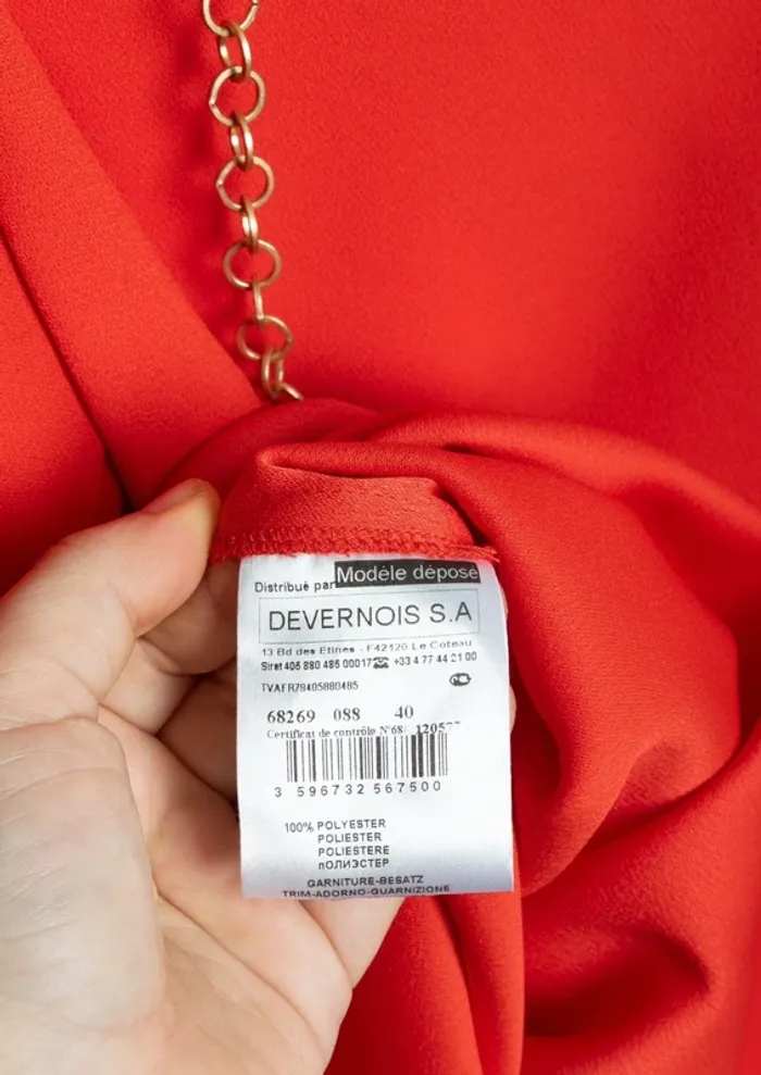 Robe rouge Devernois – Taille 40 - photo numéro 8