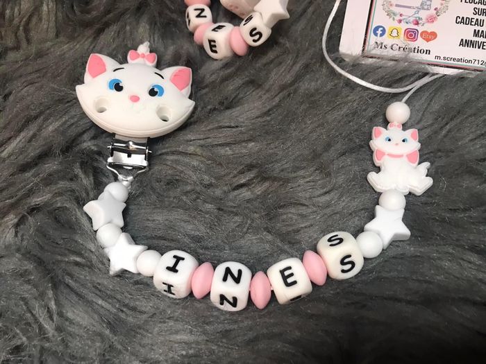 Attache tétine personnalisé marie