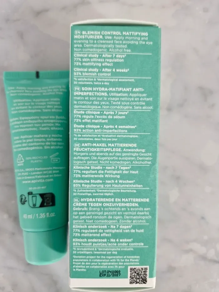 Apivita soin hydra matifiant anti imperfections - photo numéro 6