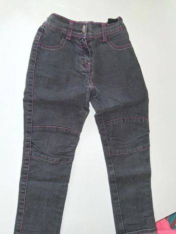 Jean gris avec coutures rose Orchestra