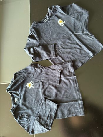 Lot 2 t-shirt Bonjour 24 mois Jumeaux