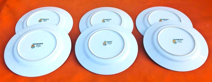 6 assiettes plates Porcelaine Modèle Samarcande - photo numéro 4