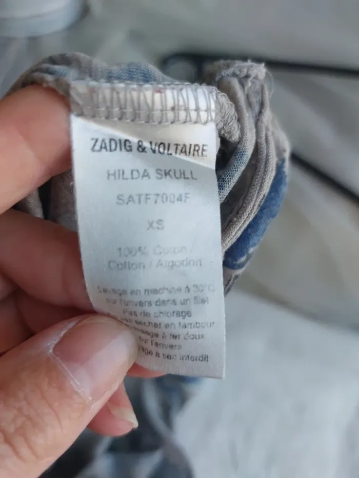 Débardeur Zadig & Voltaire – XS – Crème/Multicolore – État : Très bon - photo numéro 4