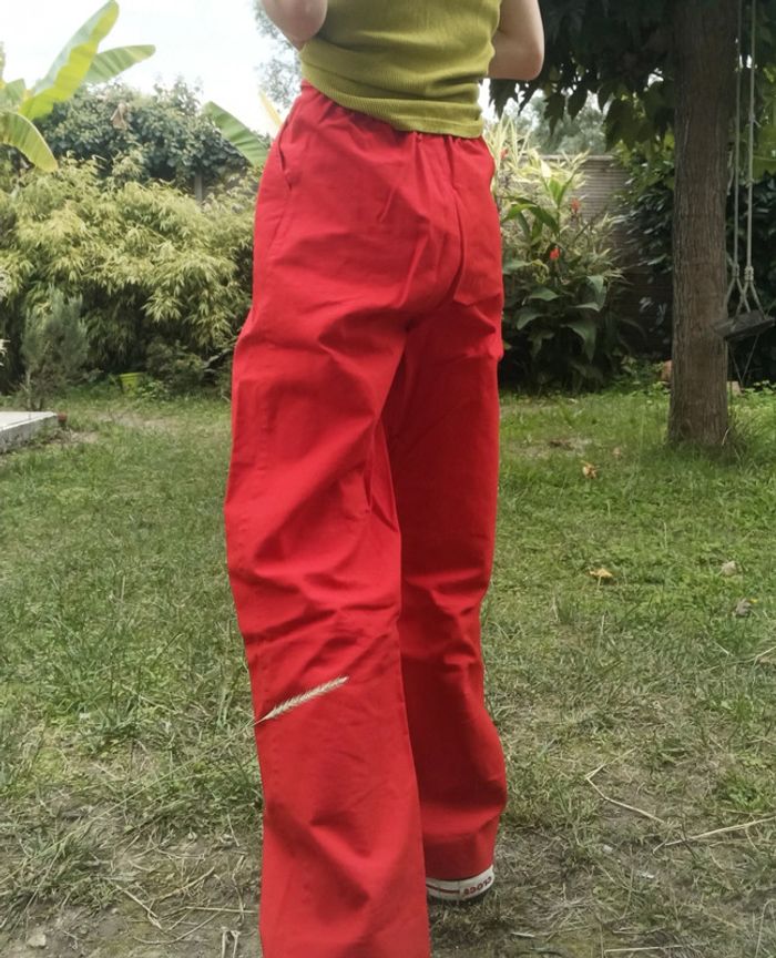 Pantalon rouge vintage club Méditerranée - photo numéro 2
