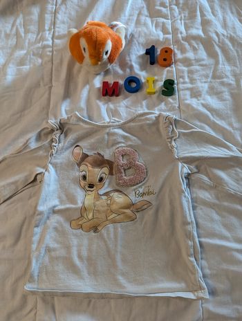 Haut Manches Longues Bambi - 18 mois