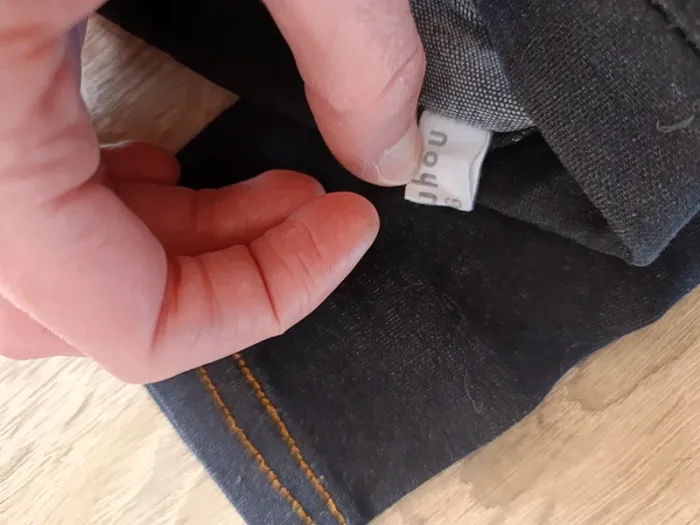 Ensemble haut t-shirt manches longues blanc Pat et Ripaton et pantalon noir bébé 6 mois - photo numéro 9