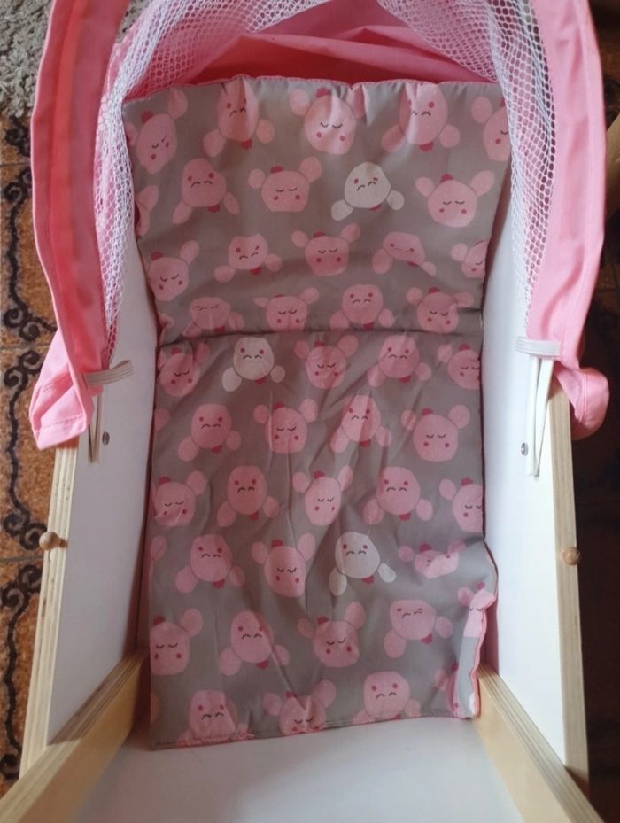 Landau en bois,poupée - photo numéro 5