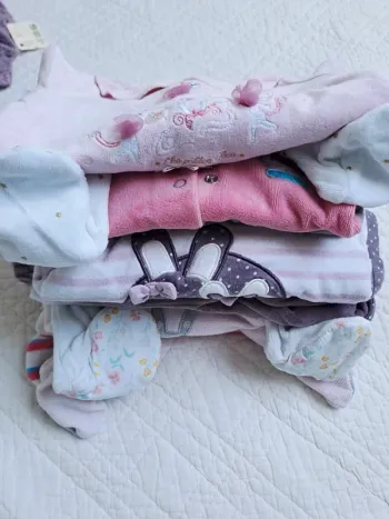 Lot 6 pyjama velours - 3 mois
