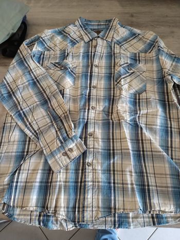 Chemise ml à carreaux XXL homme