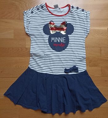 Robe été fille 10 ans Minnie manches courtes