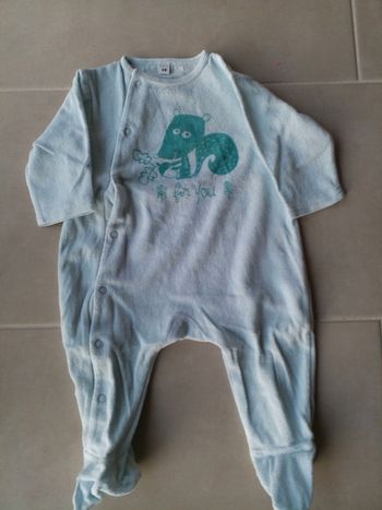 Pyjama bleu ciel 6 mois