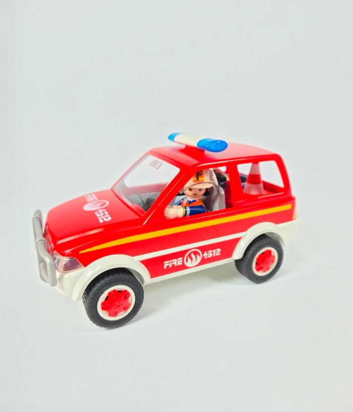 Playmobil Voiture de Pompier Rouge - photo numéro 10