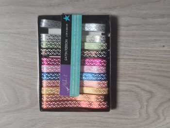 Lot de 11 rubans en satin de 1cm x 100cm pour loisirs créatifs