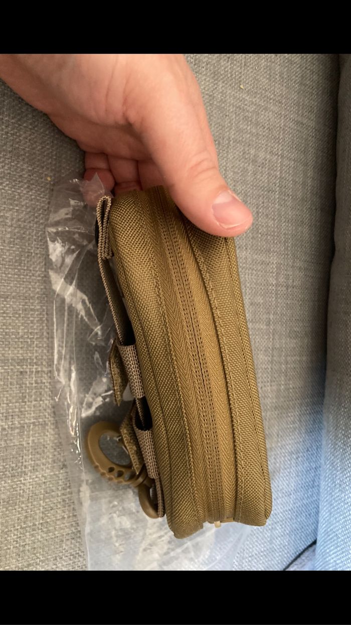 Etui à lunette armée, Camouflage tactique militaire NEUF Kaki - photo numéro 2