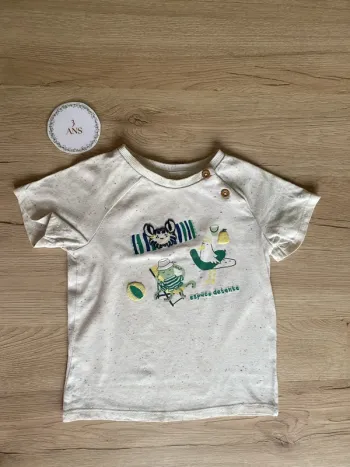 Tee-shirt manche courte motif flocage cousu garçon 36 mois / 3 ans tape à l’œil