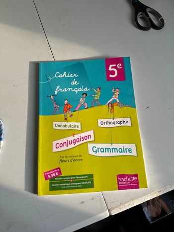 Cahier de français hachette version enseignant