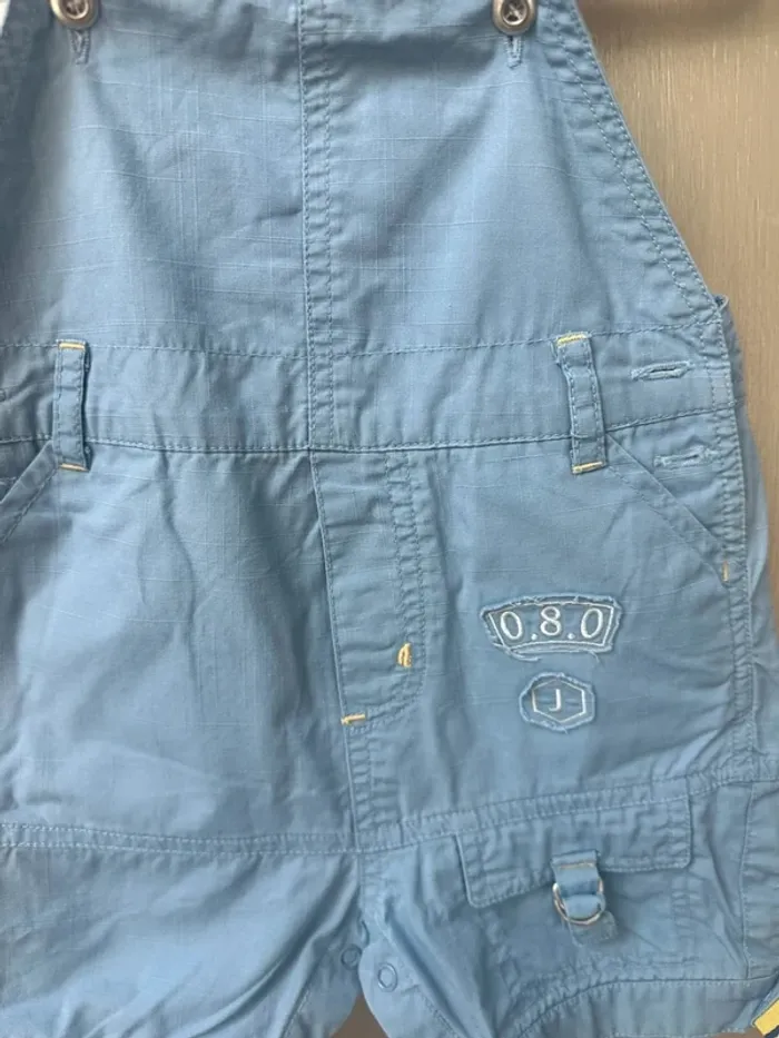 Salopette short Jacadi 12 mois bleu - photo numéro 4