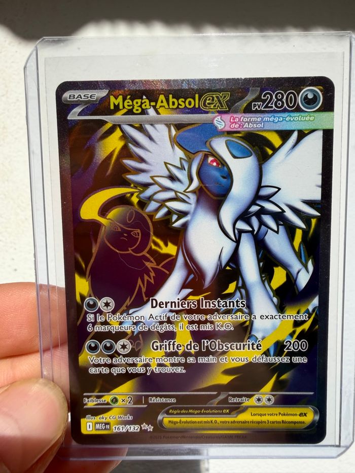 Carte Pokémon Absol Ex Full Art 161/132 ME01 - photo numéro 5