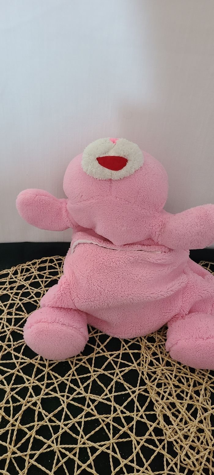 doudou lapin rose range pyjama - photo numéro 2