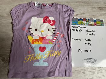 T shirt fille 24 mois