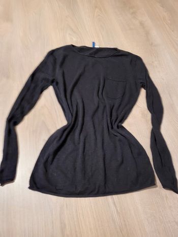 Haut long homme noir taille s