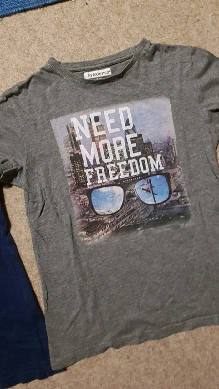 Lot de 2 tee shirts in extenso garcon 10ans - photo numéro 3