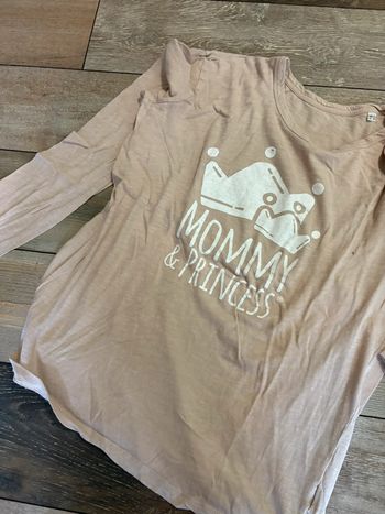 T-shirt manches longues rose Mommy&Princess taille L