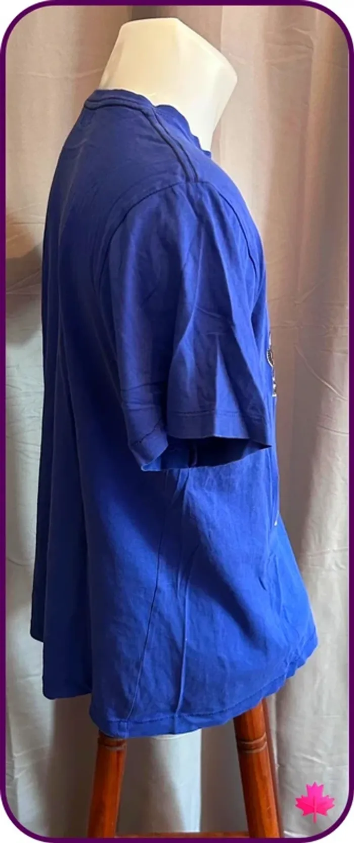 🌷teeshirt bleu imprimé 🌷 - photo numéro 2