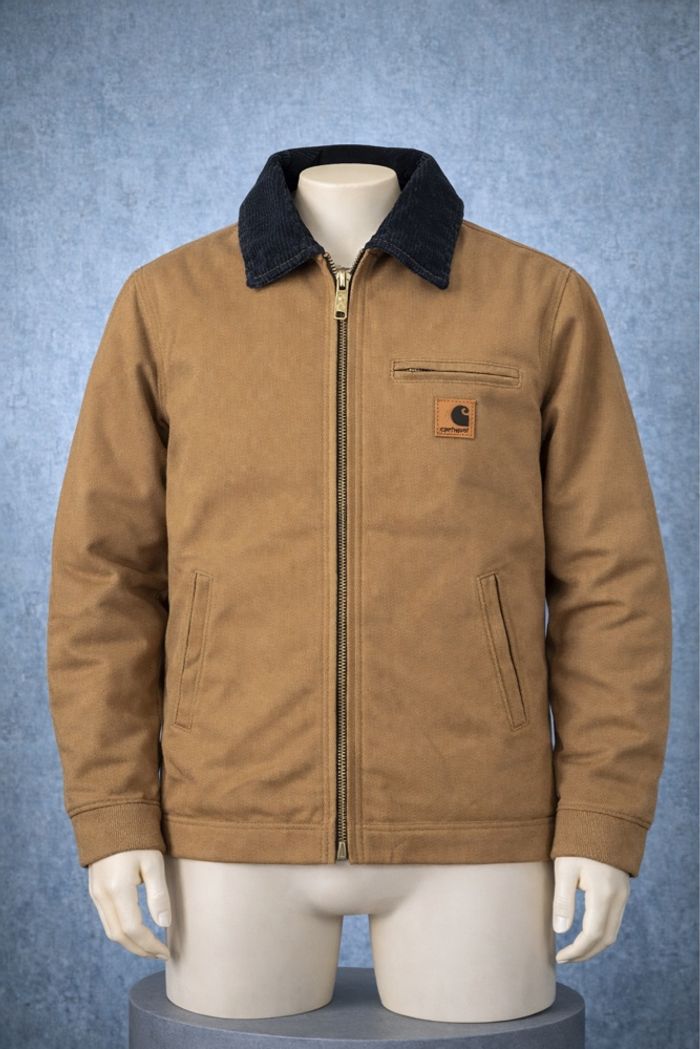 Veste Carhartt Harrington style Detroit • Rework • Taille S • Brown Hamilton / Camel