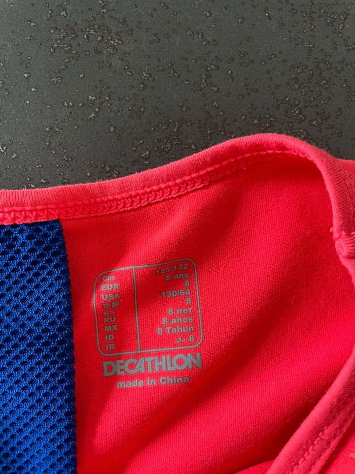 T-shirt fluo sport fille artengo - photo numéro 2